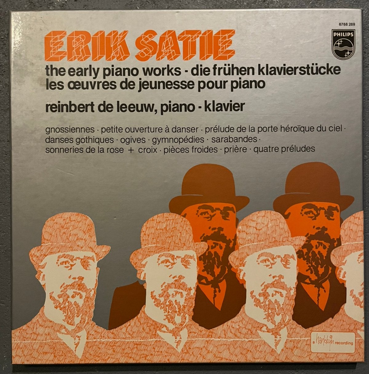 3 lp box klassiek elpee vinyl Erik Satie Reinbert de Leeuw, Ophalen, Overige typen, Zo goed als nieuw, 12 inch