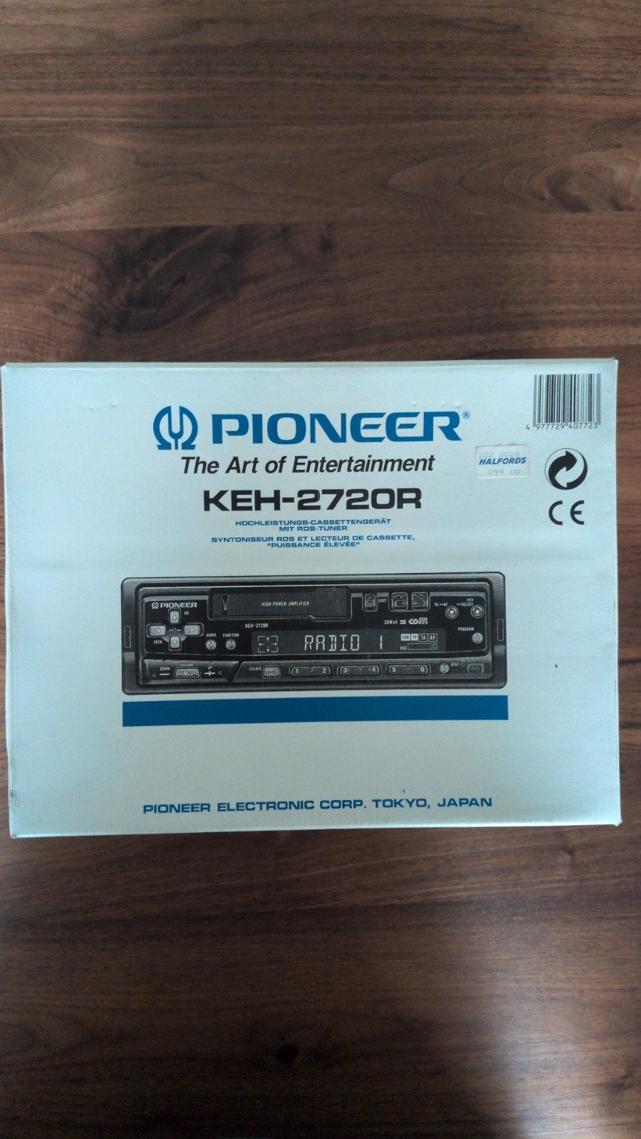 Originele Doos + Handleidingen Pioneer KEH-2720R (Vintage /, Auto diversen, Ophalen of Verzenden