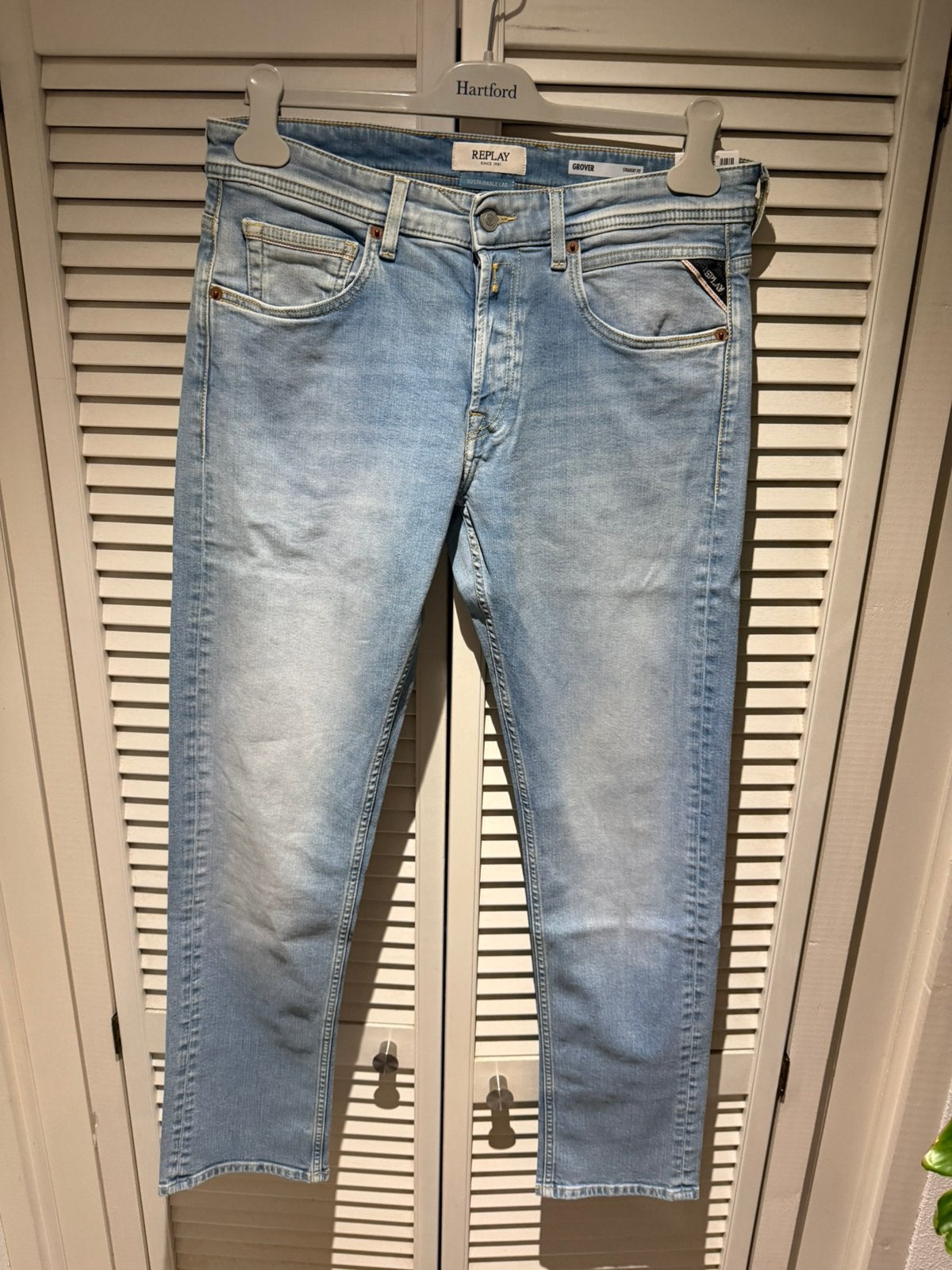 Nieuwe Replay Grover heren jeans 31-32, Verzenden, Nieuw, Blauw, W32 (confectie 46) of kleiner