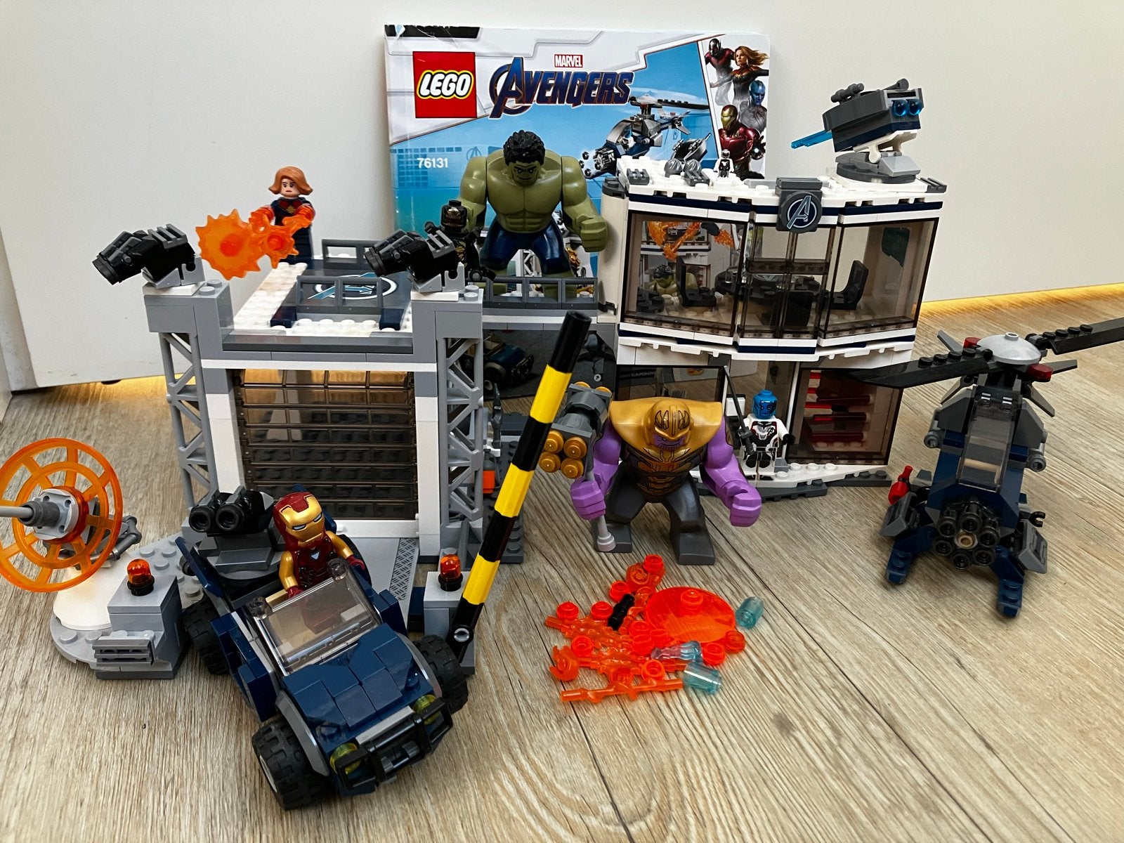 Lego Marvel Avengers Compound Battle 76131 compleet, Marvel, Lego, Ophalen of Verzenden, Zo goed als nieuw