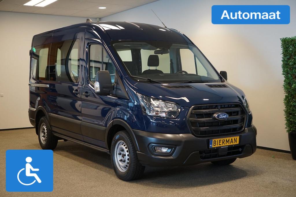 Ford Transit L2H2 Rolstoelbus Automaat, Auto's, Automaat, 12 maanden, Zwart, Blauw