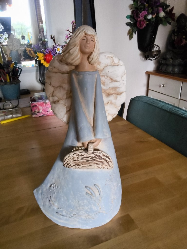 Stenen engel, Brocante, Meerkleurig, Nieuw, Ophalen of Verzenden