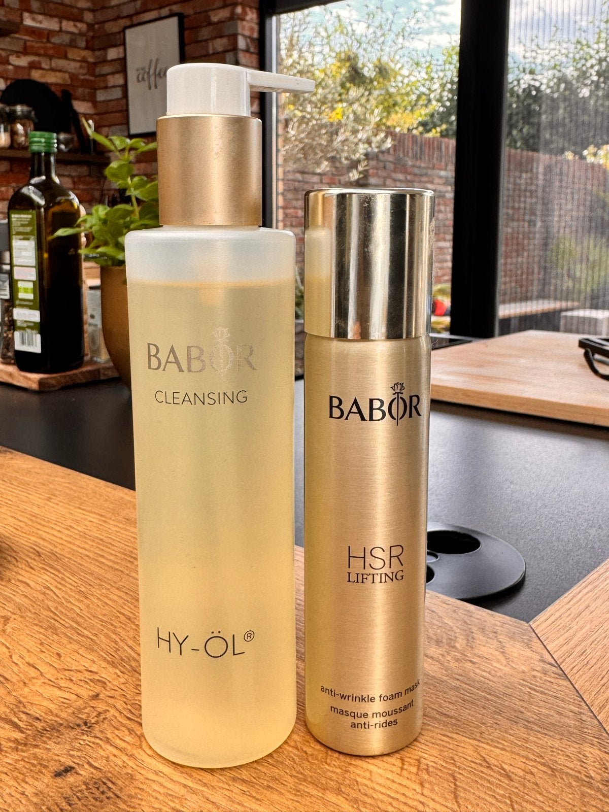 Babor Cleansing HY-ÖL & HSR Lifting Anti-Rimpel Schuimmasker, Ophalen of Verzenden, Nieuw, Gehele gezicht, Reiniging