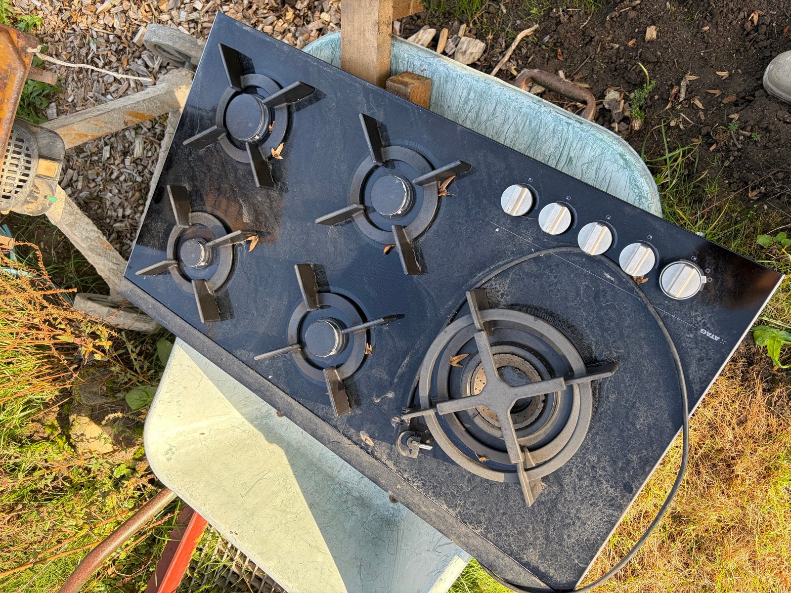 Atag 5-pits gasfornuis - Gebruikt, Witgoed en Apparatuur, Ophalen, Gebruikt, Inbouw, Gas