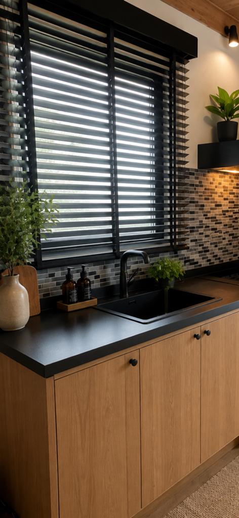 2x zwart aluminium jaloezieën luxaflex, Ophalen of Verzenden, Zo goed als nieuw, Zwart