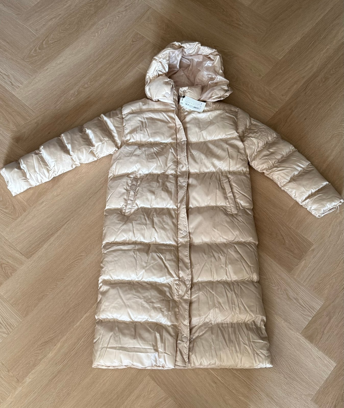 Winterjas beige nieuw, Ophalen of Verzenden, Nieuw, Maat 38/40 (M), Beige