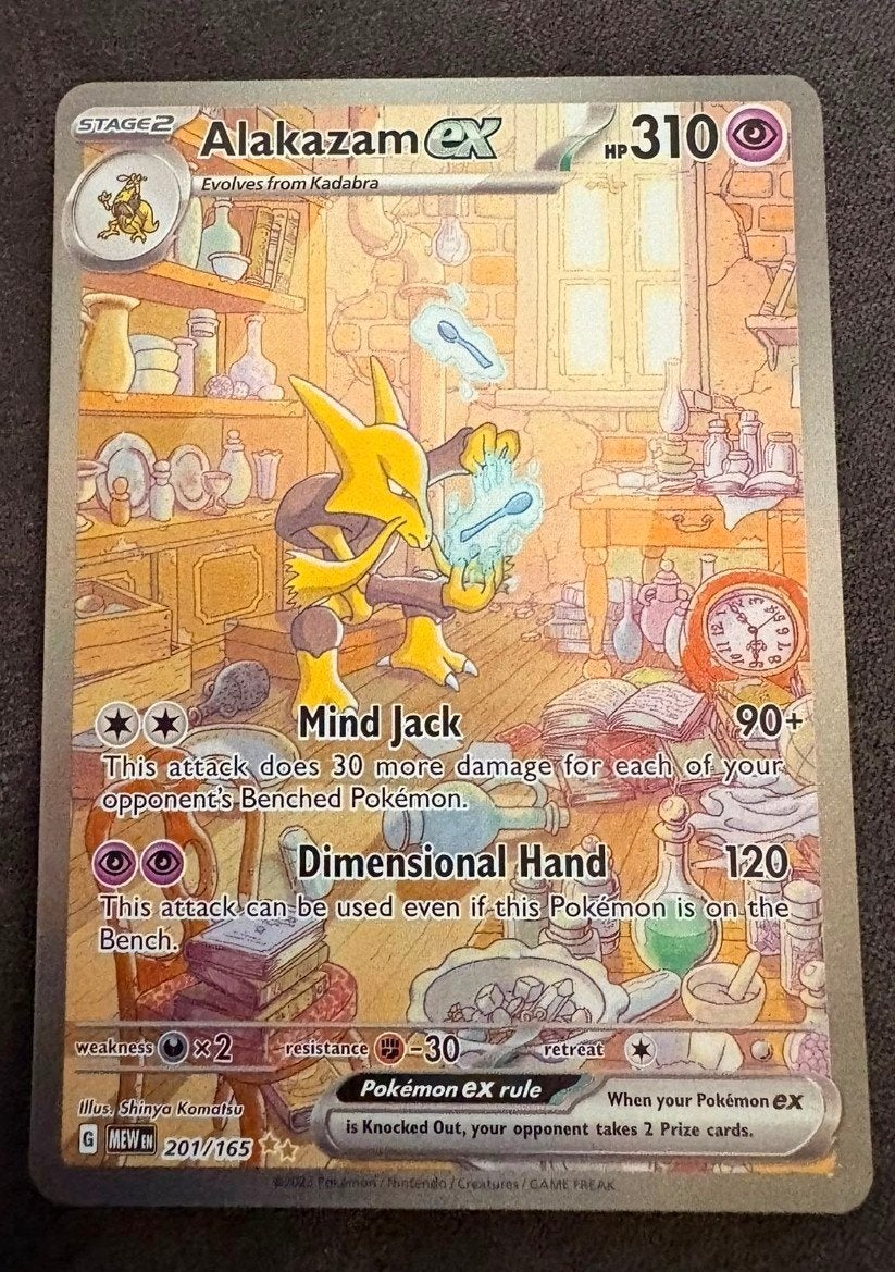 Pokémon TCG: Alakazam ex & Pikachu 151, Ophalen of Verzenden, Zo goed als nieuw, Meerdere kaarten