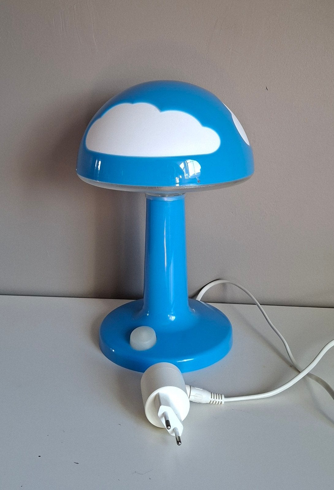 IKEA Spöka LED nachtlampje blauw met wolken, Ophalen, Gebruikt, Blauw, IKEA