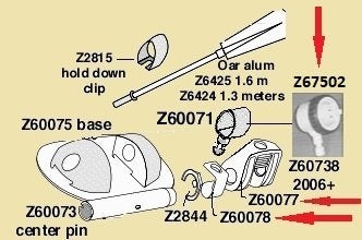 Z60078 Zodiac borgclip voor roeidol grijs. € 7,95., Watersport en Boten, Ophalen of Verzenden, Nieuw, Overige typen