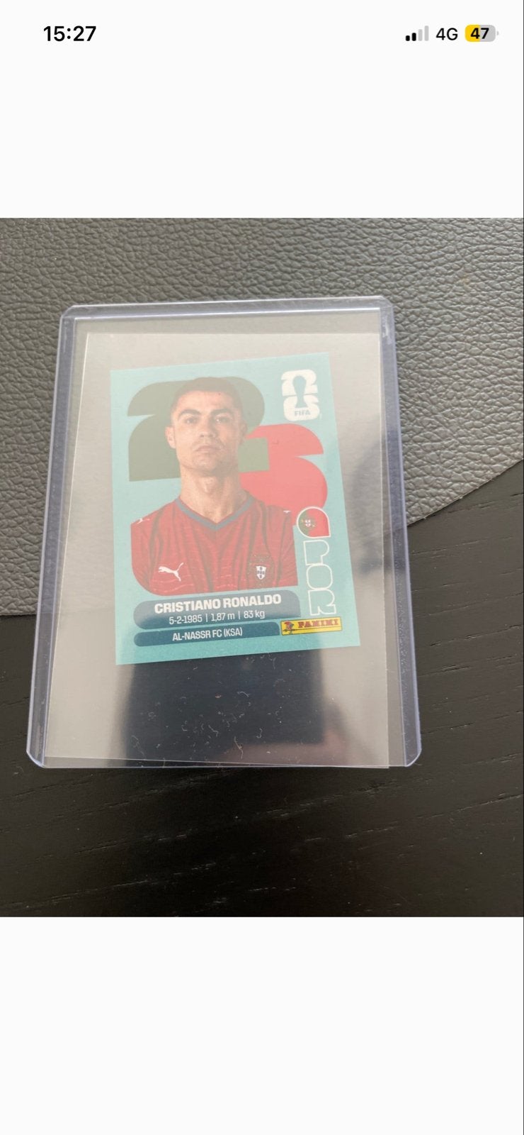 Cristiano Ronaldo Panini FIFA 2026 Spelerskaart, Verzamelen, Ophalen of Verzenden, Zo goed als nieuw, Buitenlandse clubs, Spelerskaart