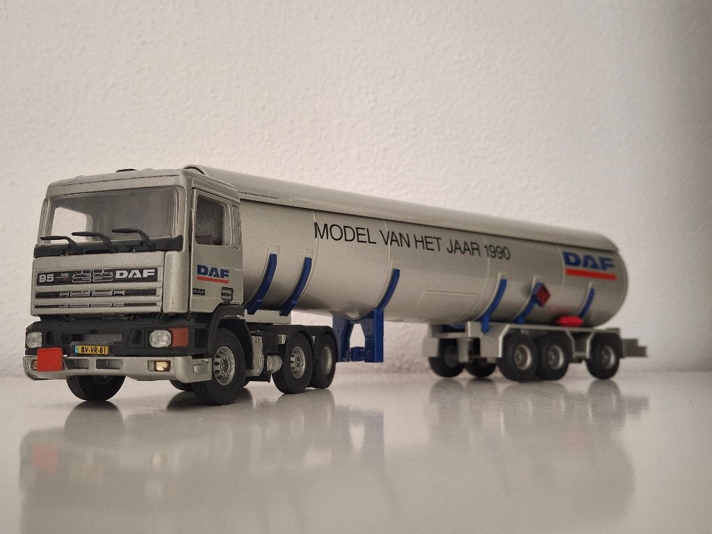 DAF 95 6x2 tankoplegger,  Tekno 1/50, Ophalen of Verzenden, Zo goed als nieuw, Bus of Vrachtwagen, Tekno