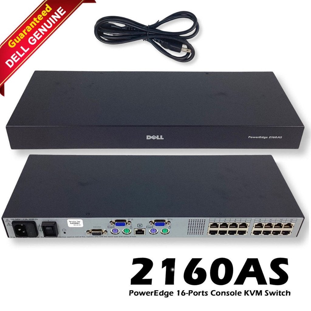 Dell PowerEdge 2160AS 16Port KVM Console Switch, Ophalen of Verzenden, Gebruikt