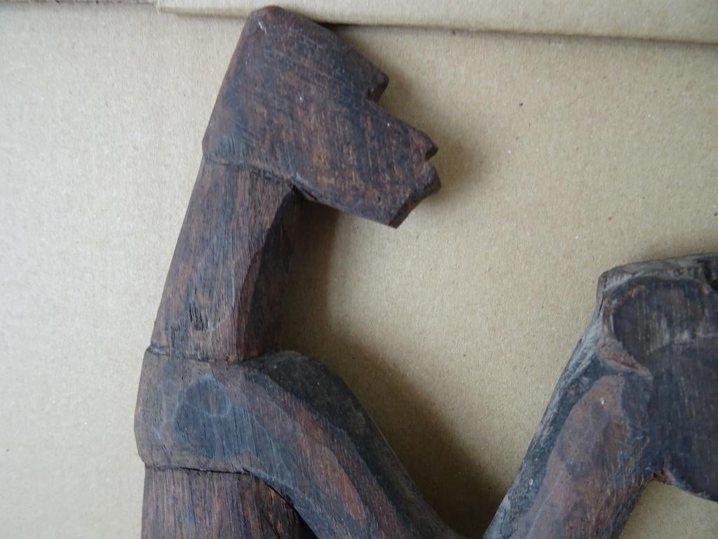 Schild inheems houten schild Asmat Papoea Nieuw Guinea 80cm, Antiek en Kunst, Ophalen of Verzenden