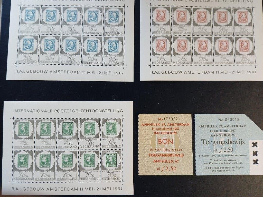 vellen Amphilex-zegels V886-V888, Ophalen of Verzenden, Na 1940, Postfris