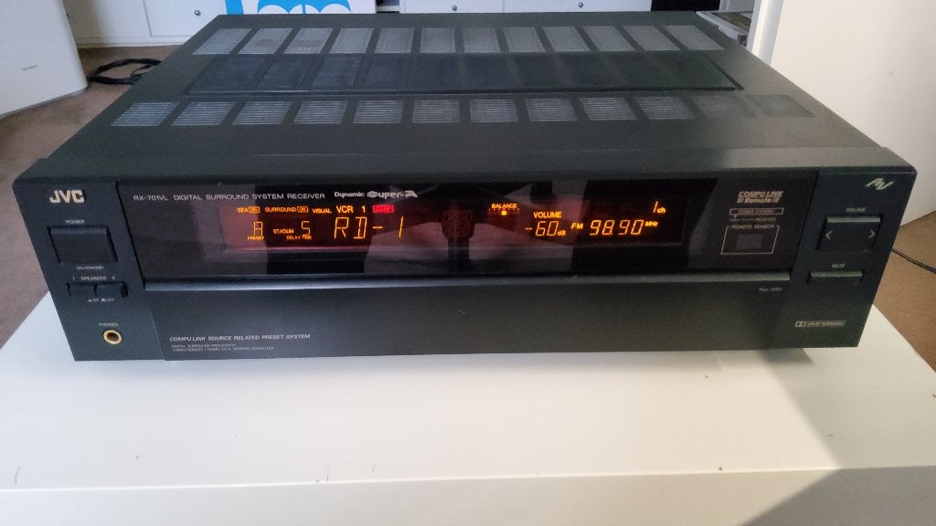JVC RX-701VL Receiver, Audio, Tv en Foto, Versterkers en Receivers, Ophalen, JVC, 60 tot 120 watt, Gebruikt