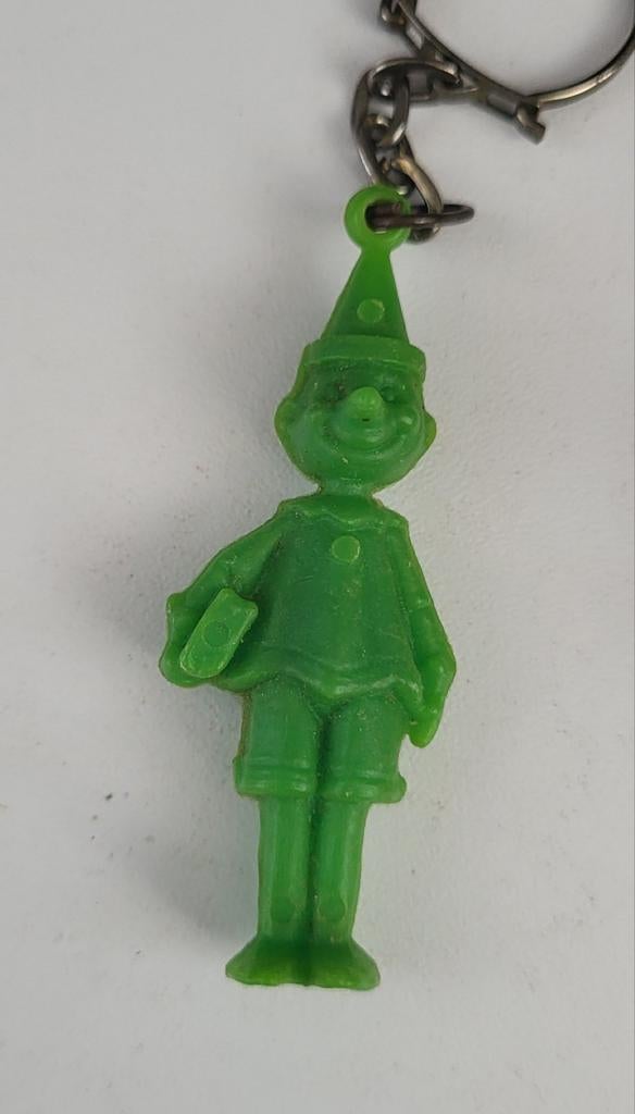 Vintage Groene Kabouter Sleutelhanger, Ophalen of Verzenden, Gebruikt, Knuffel of Figuurtje