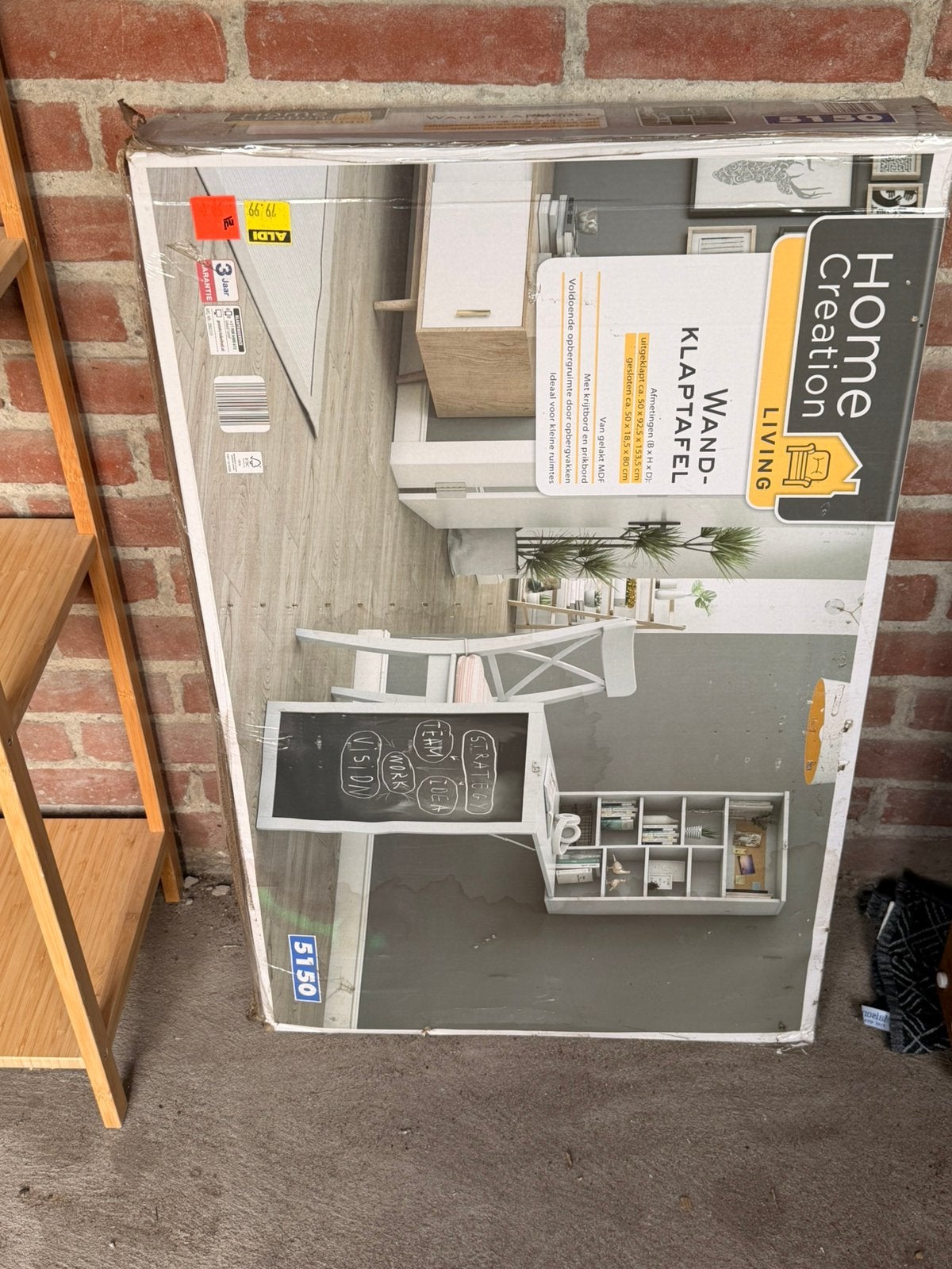 Wand klaptafel, Ophalen, Nieuw