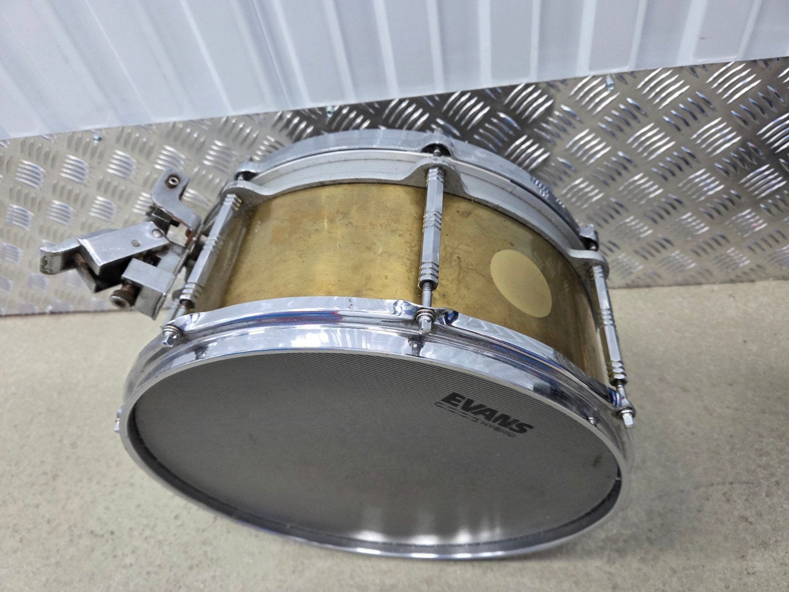 JZ freefloating snare 14x6,5" messing, Ophalen of Verzenden, Gebruikt, Overige merken