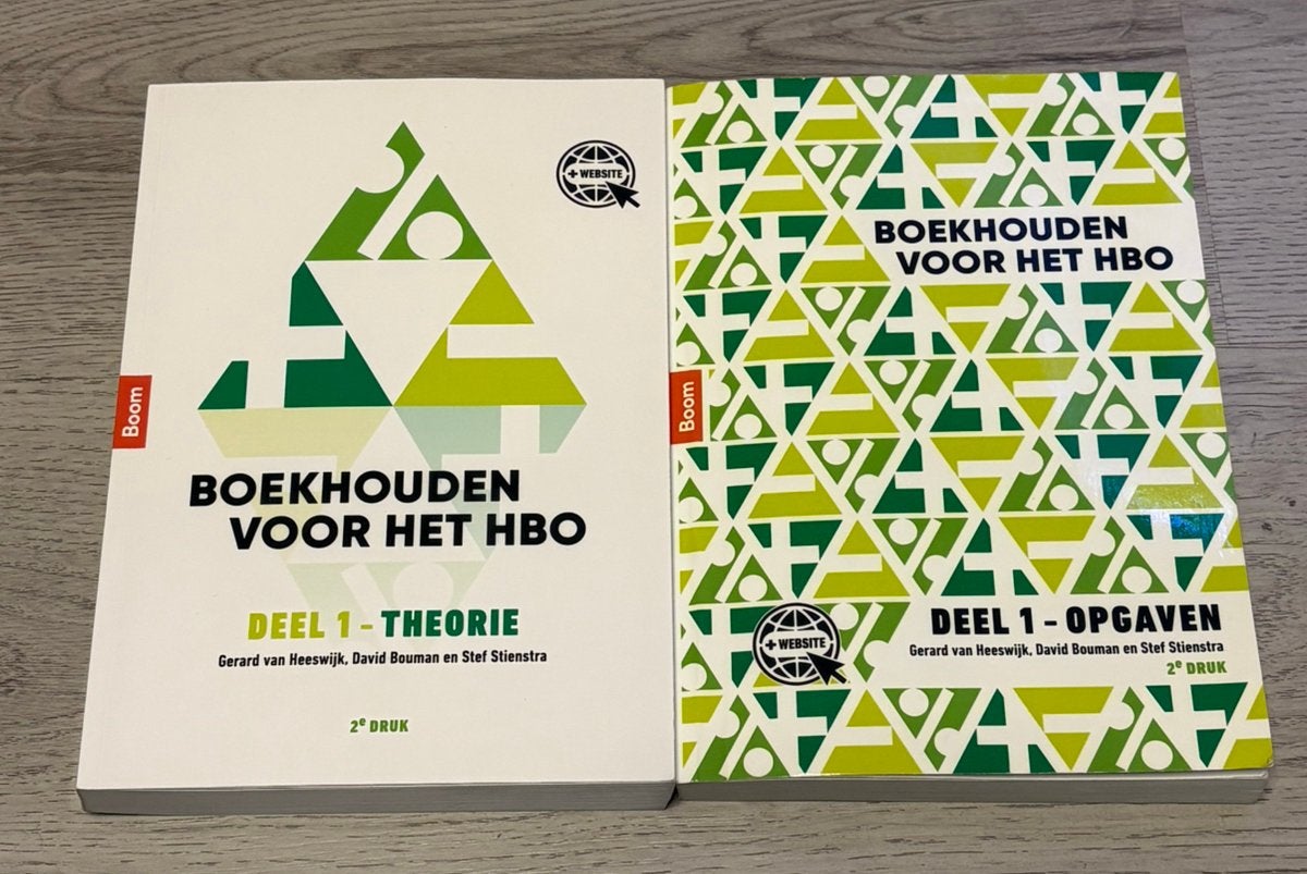 Boekhouden voor het hbo Deel 1 – Theorie + Opgaven 2e druk, Ophalen, Zo goed als nieuw, Economie en Marketing
