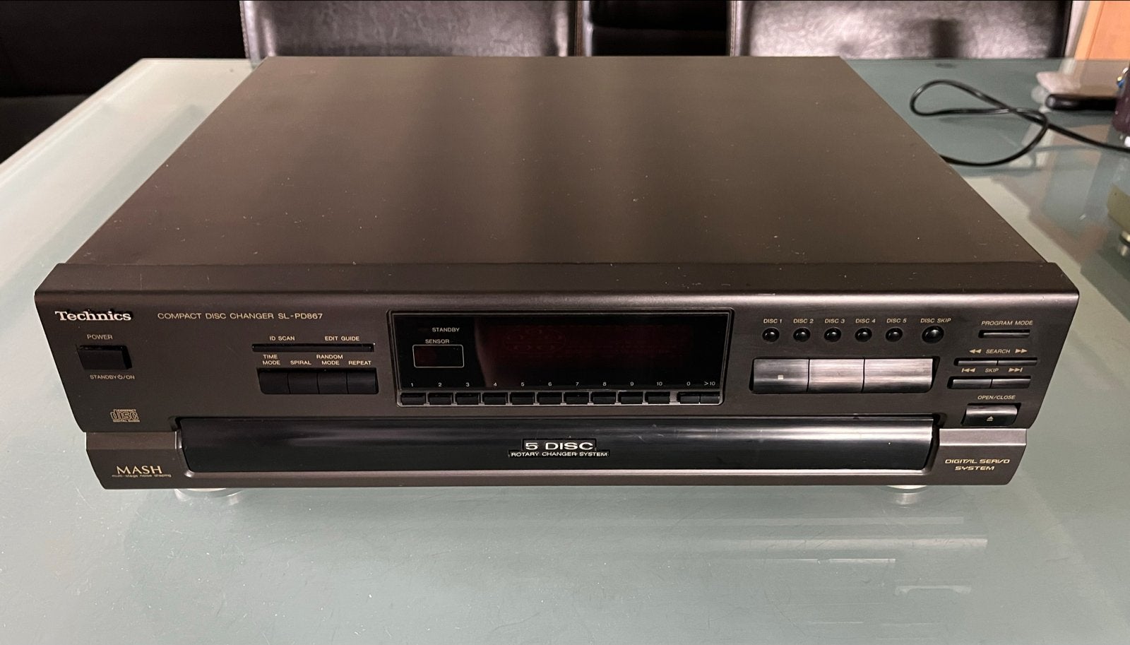 Technics SL-PD867 5-disc CD-wisselaar, Audio, Tv en Foto, Cd-spelers, Ophalen of Verzenden, Gebruikt, Technics, Wisselaar