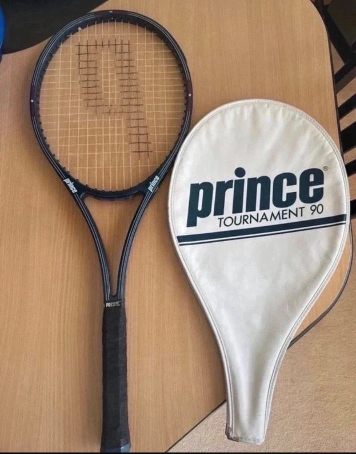 Prince Tournament 90 Tennisracket met Gripmaat 2, Sport en Fitness, L2, Gebruikt, Prince, Ophalen of Verzenden