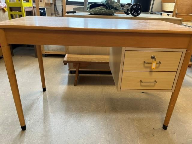 Beukenhouten bureau 120x60x76cm (bxdxh), Gebruikt, 120 cm, Overige merken, 60 cm