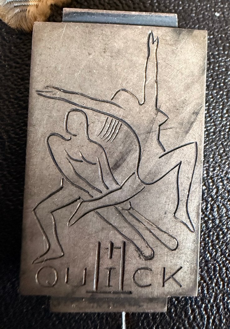Vintage Gymnastiek Medaille "OUILICK" ca. 1930-1935, Ophalen of Verzenden, Overige materialen, Buitenland
