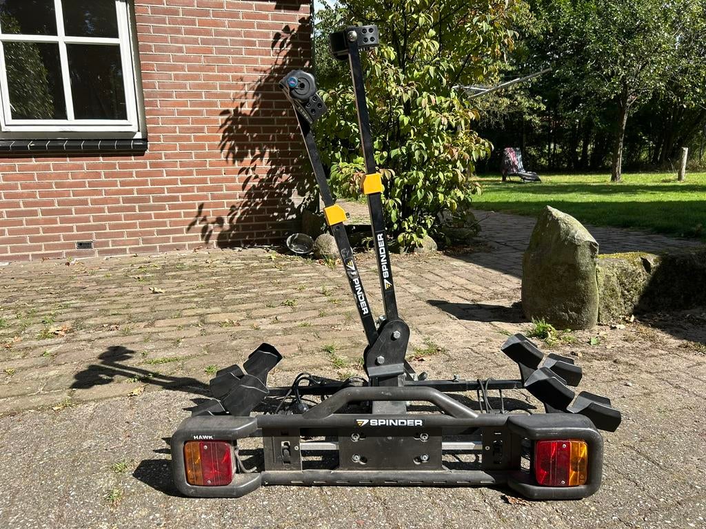 Fietsendrager merk Spinder, Ophalen, Zo goed als nieuw, Trekhaakdrager