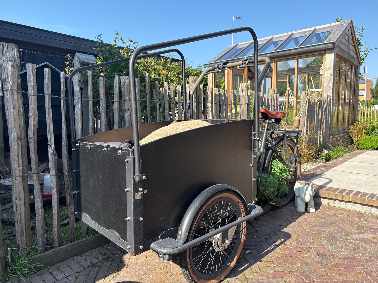 Elektrische bakfiets - Ideaal voor kinderen of goederen, Gebruikt, Goederen, Elektrisch, Trommelrem