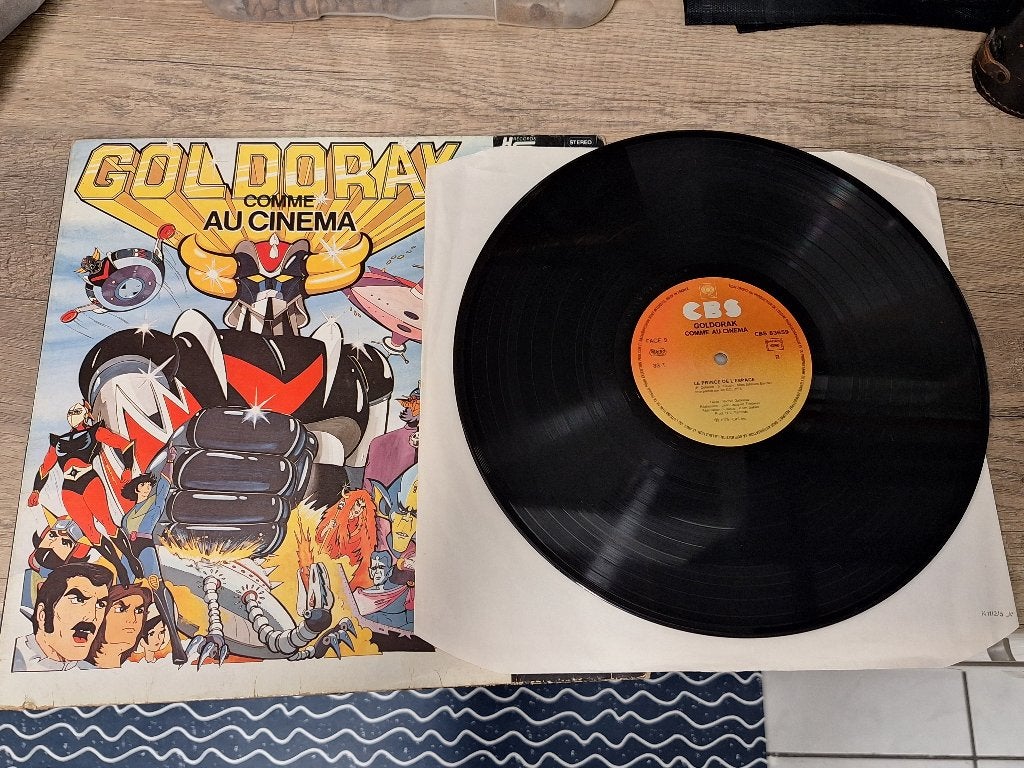 Vintage vinyl lp album Goldorak tekenfilm Japan uit 1979, Ophalen of Verzenden, Gebruikt, 12 inch