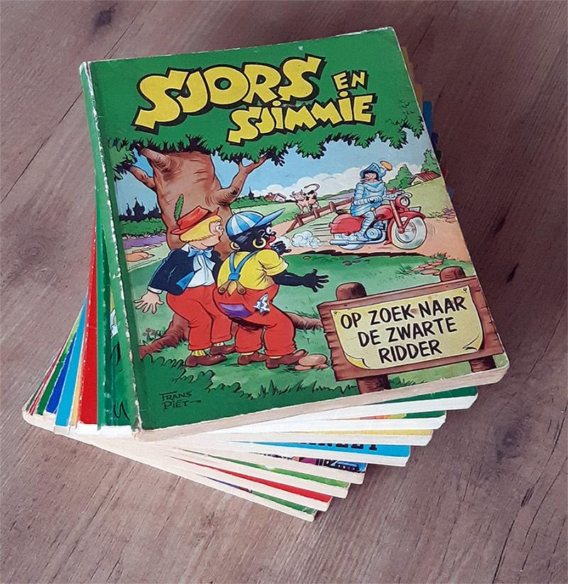 Sjors en Sjimmie. 9 delen. Bijna zo goed als nieuw., Boeken, Stripboeken, Gelezen, Verzenden, Frans Piët, Meerdere stripboeken