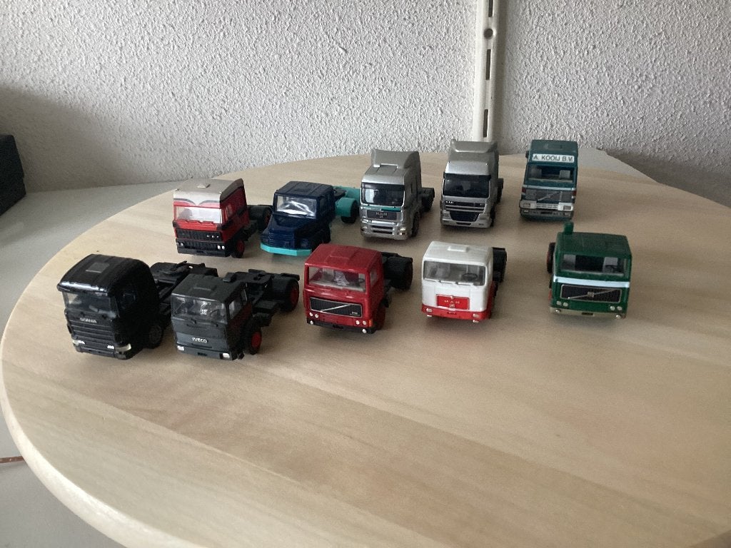 10 x Herpa Trekker, Ophalen of Verzenden, Zo goed als nieuw, Bus of Vrachtwagen, Herpa