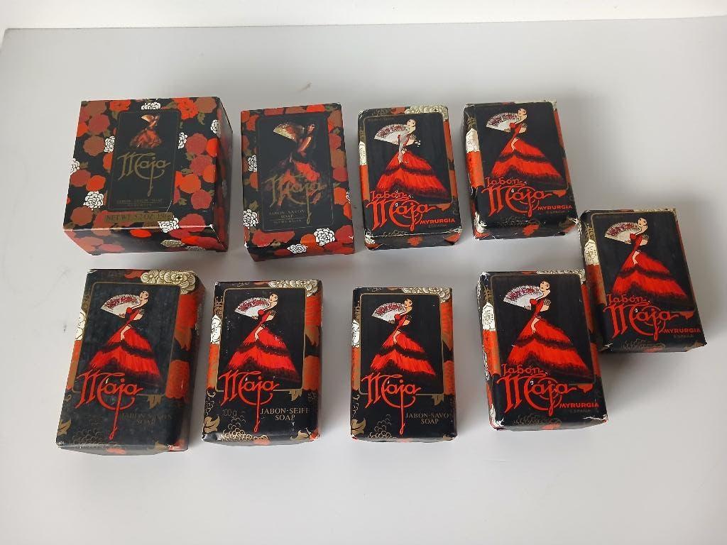 9 VINTAGE Myrurgia Maja zepen, Verzenden, Nieuw, Miniatuur, Gevuld