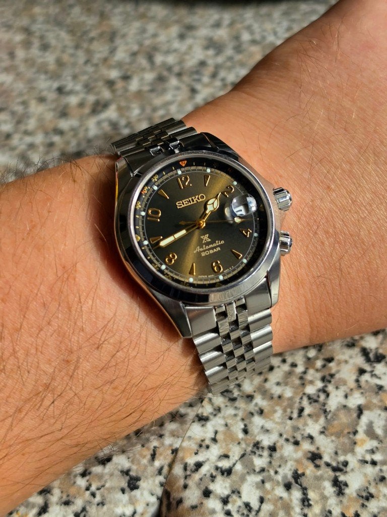 Seiko Alpinist SPB209J1 'Sunbeam' Limited Edition Horloge, Staal, Polshorloge, Ophalen of Verzenden, Zo goed als nieuw