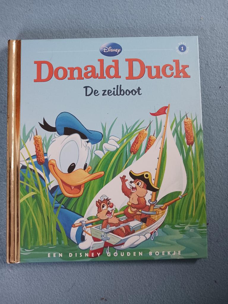 Disney gouden boekje nr 1 – Donald Duck ‘de zeilboot’, Ophalen of Verzenden, Zo goed als nieuw