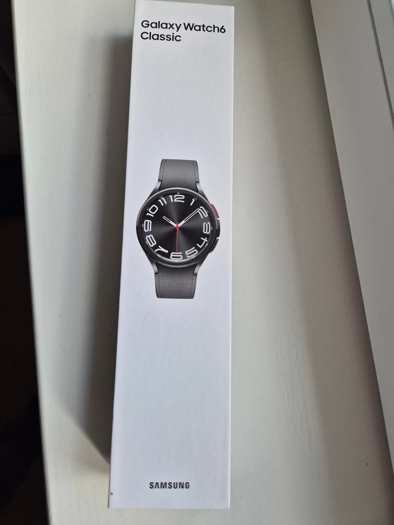 Galaxy Watch 6 Classic, Ophalen of Verzenden, Nieuw, Zwart, Android