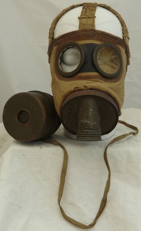 Gasmasker, Frankrijk, TC-38, Civiel, Maat: TO, 1930/40s.(3), Ophalen of Verzenden, Overige soorten, Overige gebieden, Overige typen