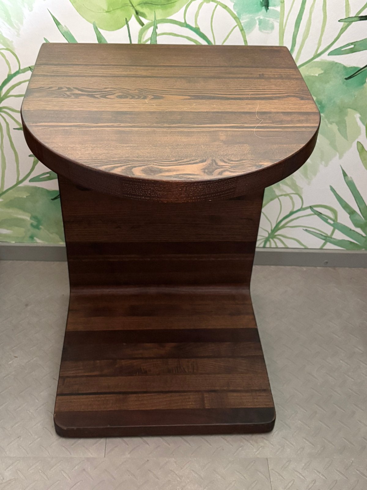 Banktafel Leolux, Minder dan 55 cm, Zo goed als nieuw, Ovaal, Hout