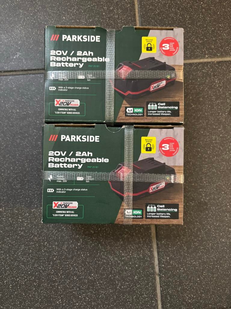Parkside 20V / 2Ah Oplaadbare Accu PAP 20 B1 (Nieuw), Ophalen of Verzenden, Nieuw