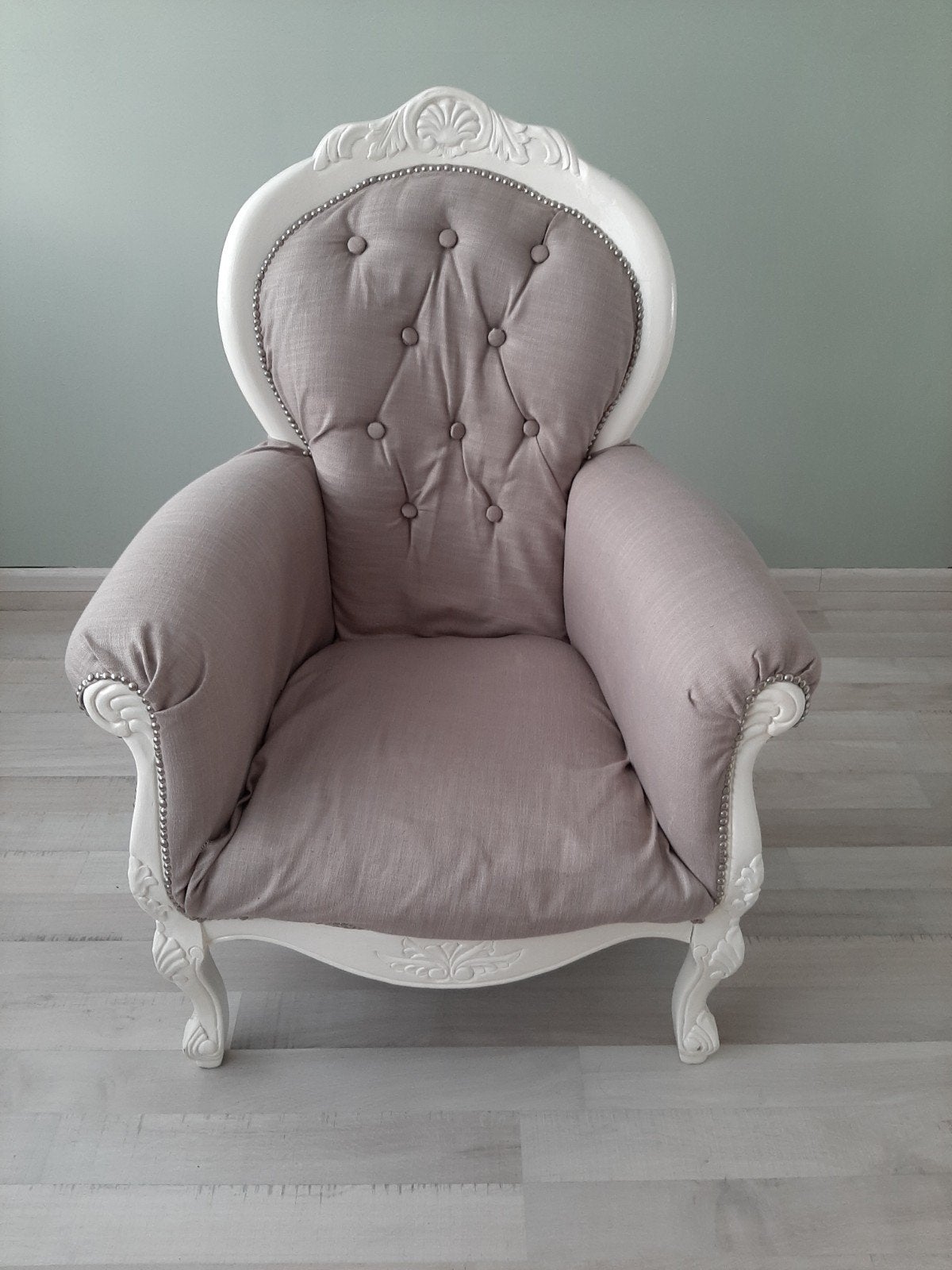 Nette fauteuil - mag weg tegen elk aannemelijk bod, Ophalen, Hout, Gebruikt, 75 tot 100 cm