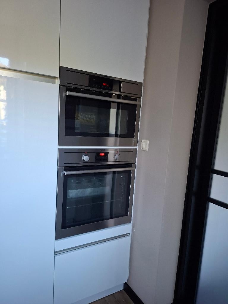 Inbouw oven en magnetron, Witgoed en Apparatuur, Ovens, Gebruikt, Oven, Inbouw, Draaiplateau