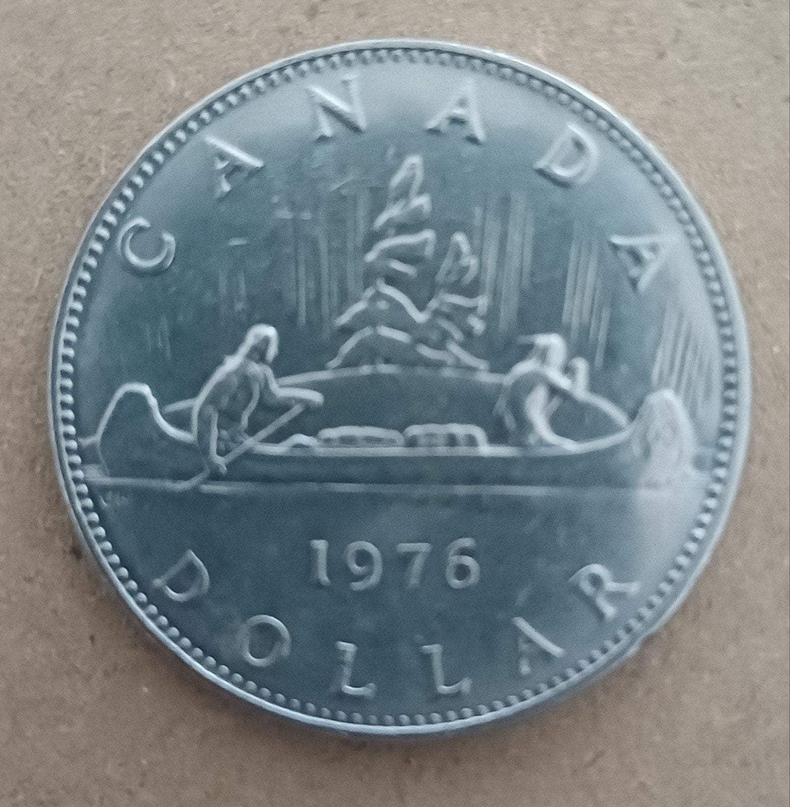 Canadese 1 dollar munt 1976, Ophalen of Verzenden, Noord-Amerika