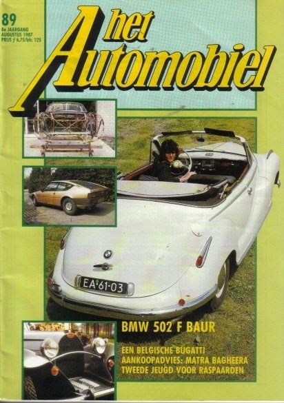 Automobiel 89 1987 : Simca Matra Bagheera - BMW 502 F Baur, Ophalen of Verzenden, Gelezen, Algemeen