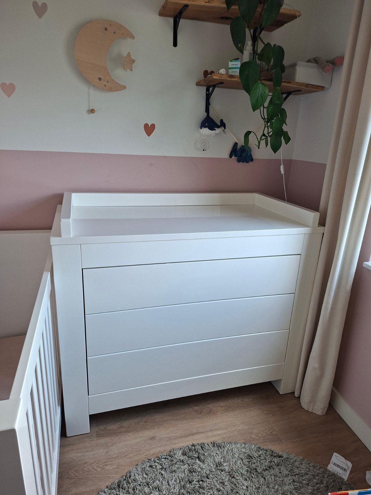 Commode Hoogglans Wit - Kidsmill Alaska, Ophalen, Gebruikt, 50 tot 70 cm, 100 cm of meer