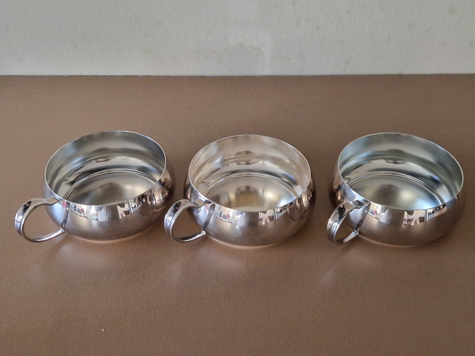Set van 3 Keltum Pleet zilveren kopjes, Antiek en Kunst, Ophalen of Verzenden