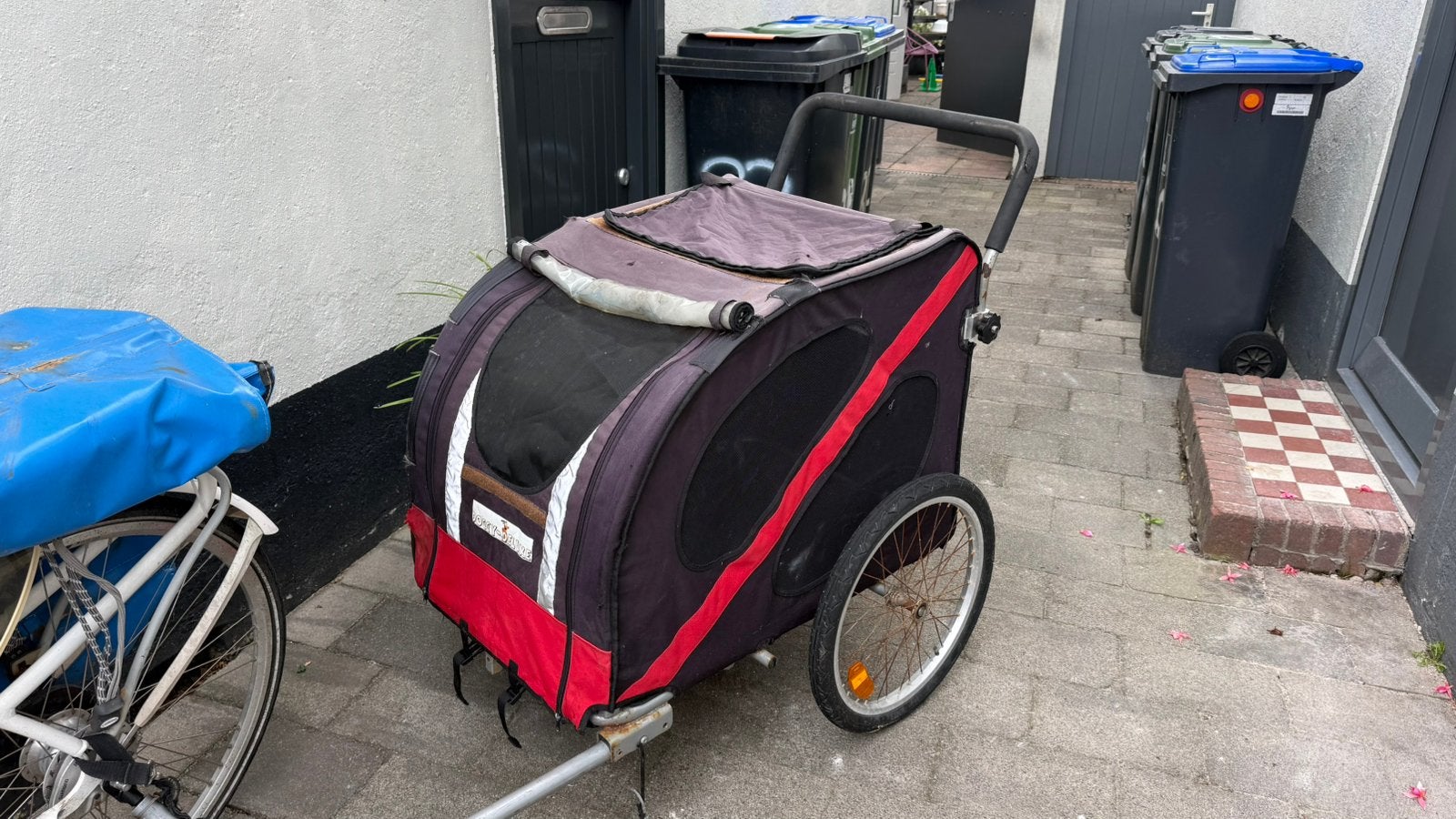 Hondenfietskar met wandelset, Ophalen, Gebruikt, Vering, 20 tot 40 kg