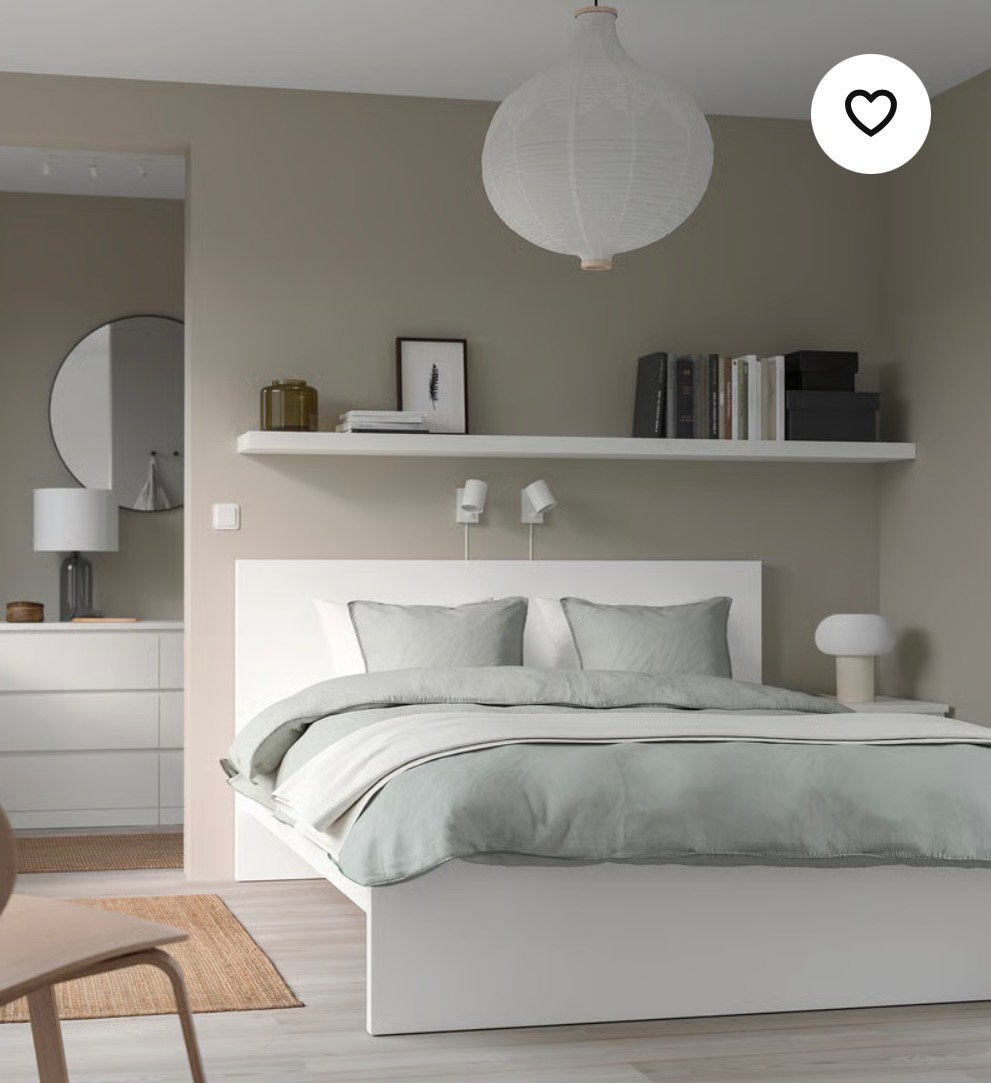 IKEA MALM bedframe 160x200, Ophalen, Tweepersoons, Zo goed als nieuw, 160 cm