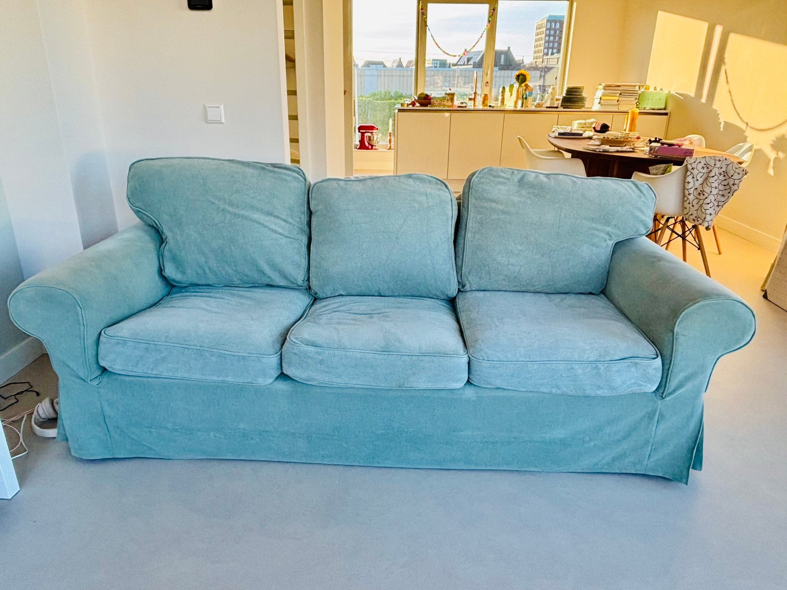 Nette schone Ektorp 3-zitsbank, kleur Tallmyra. Moet weg!, Ophalen, Japandi, modern, klassiek, eigentijds, Driepersoons, 75 tot 100 cm
