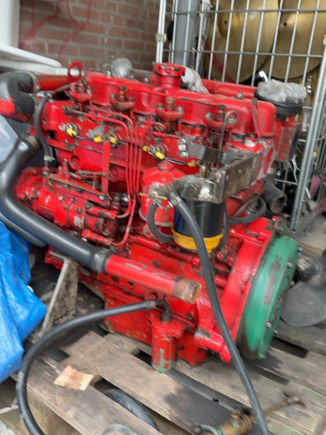 Peugeot Diesel Binnenboordmotor met staartstuk, Ophalen, Gebruikt, Binnenboordmotor, Diesel