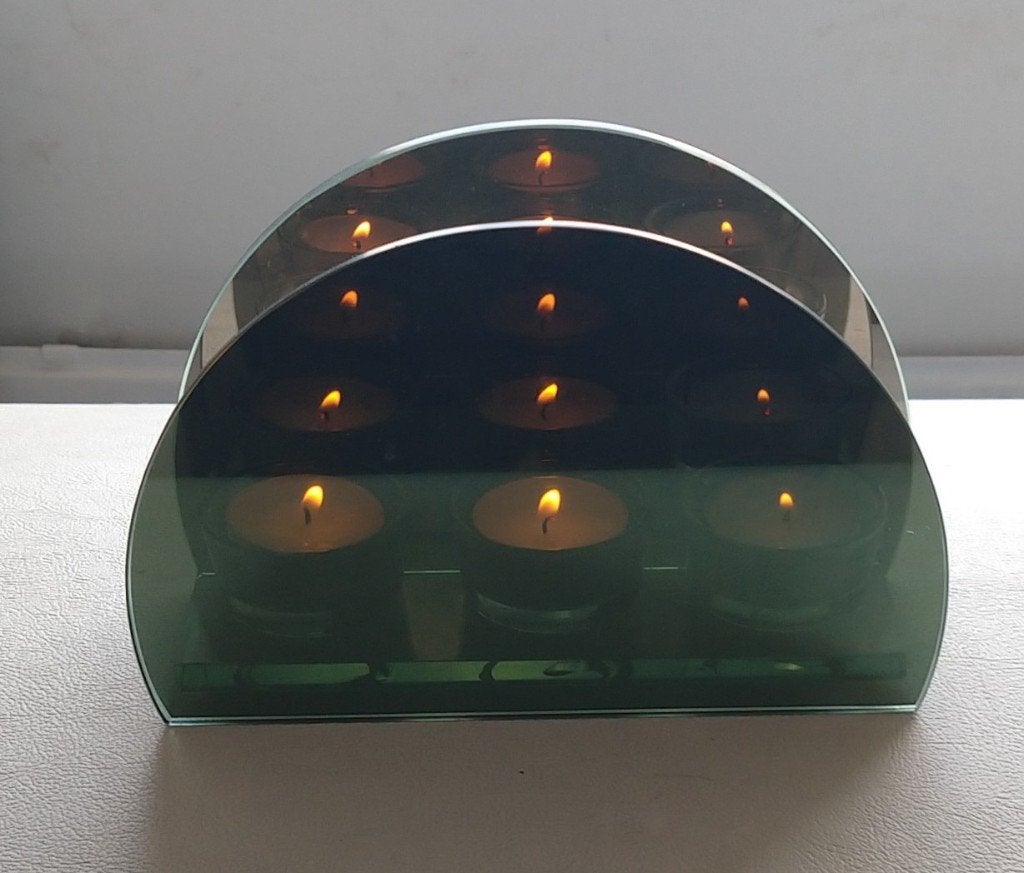 waxine glas spiegelbox infinity lights, volgnr 18, Gebruikt, Overige merken, Ophalen of Verzenden, Glas